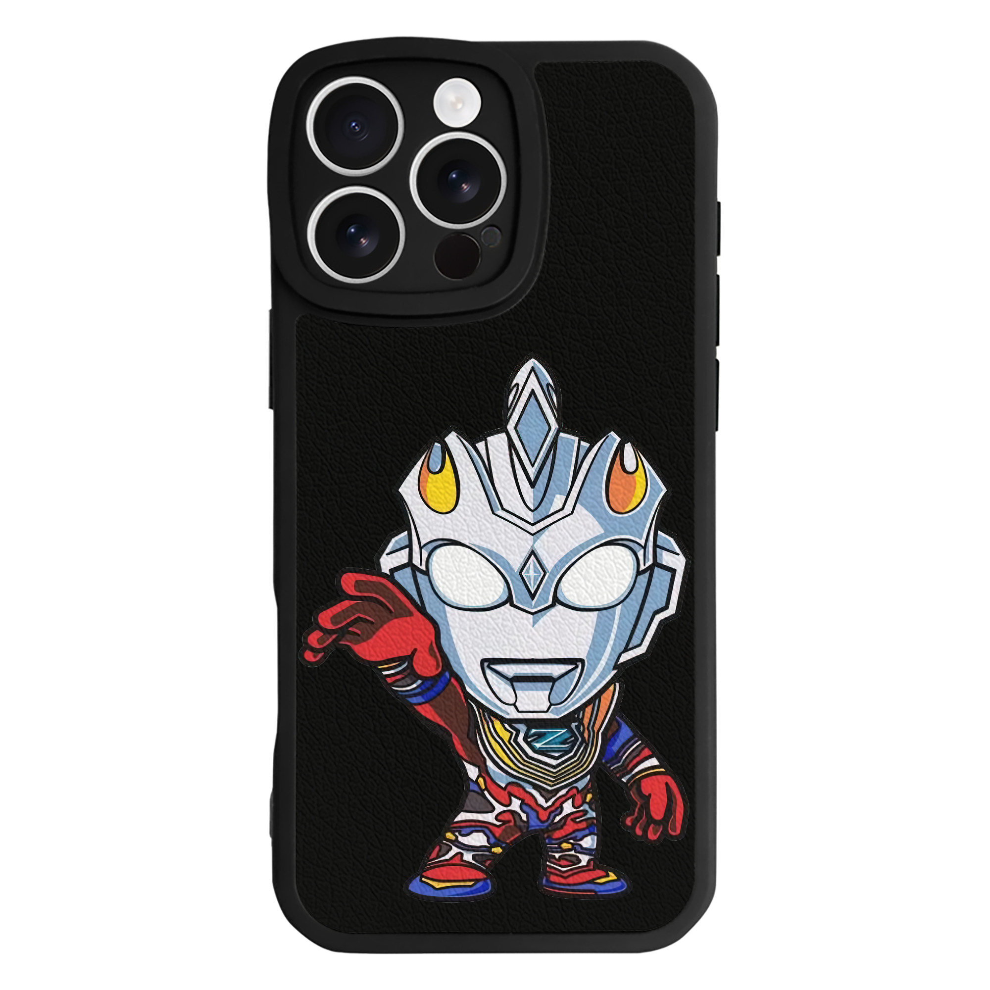 （画像用） ウルトラマン Ultraman 【iPhone 16シリーズ対応】シリコンスマホケース（レザー調） 材質：シリコン